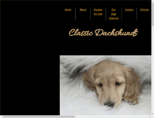 Tablet Screenshot of classicdachshunds.com